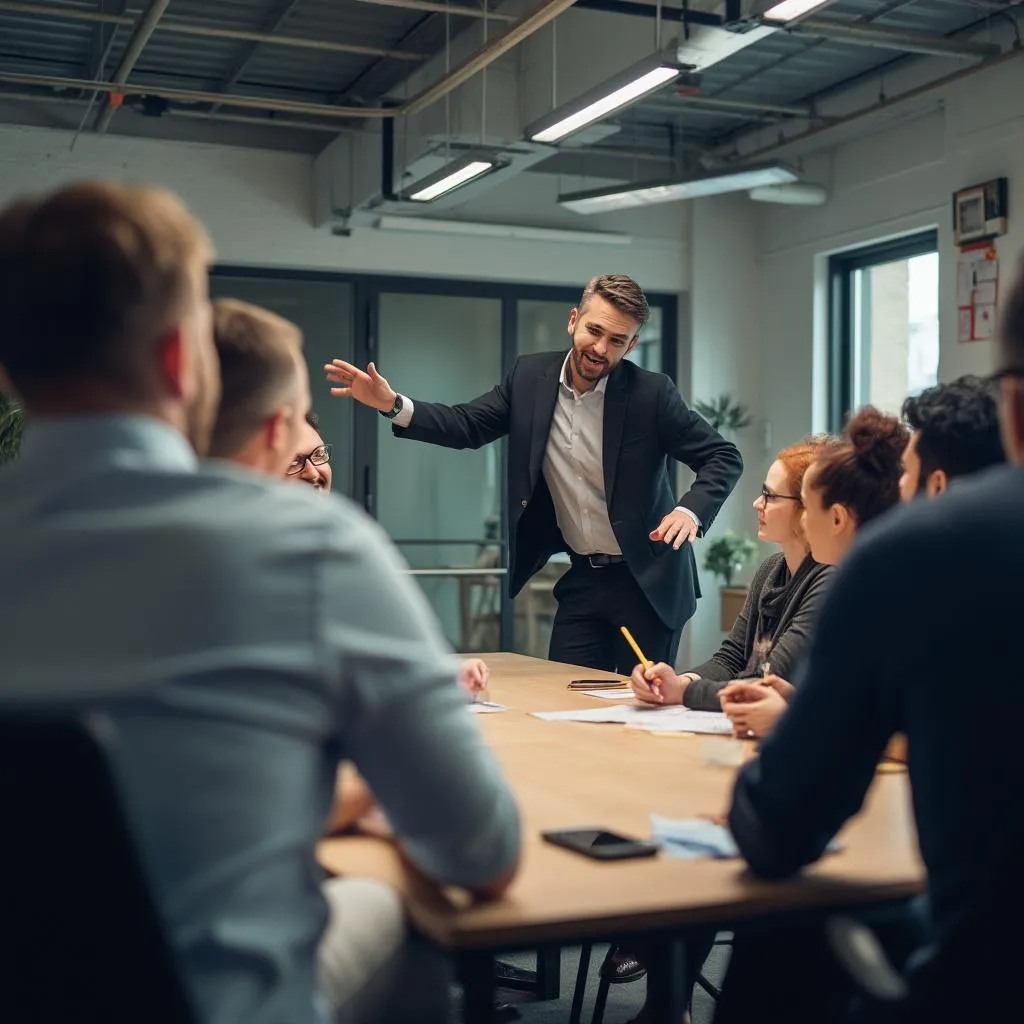 Atelier de formation interactif en entreprise